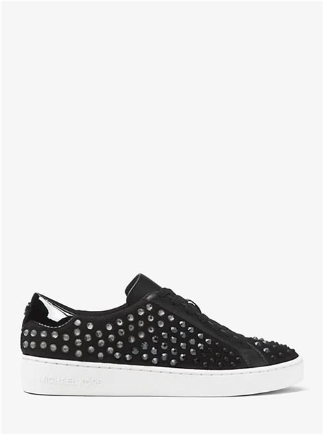 michael kors irving embellished mesh sneaker|Michael Michael Kors Irving Embellished Mesh Sneakers Optic .